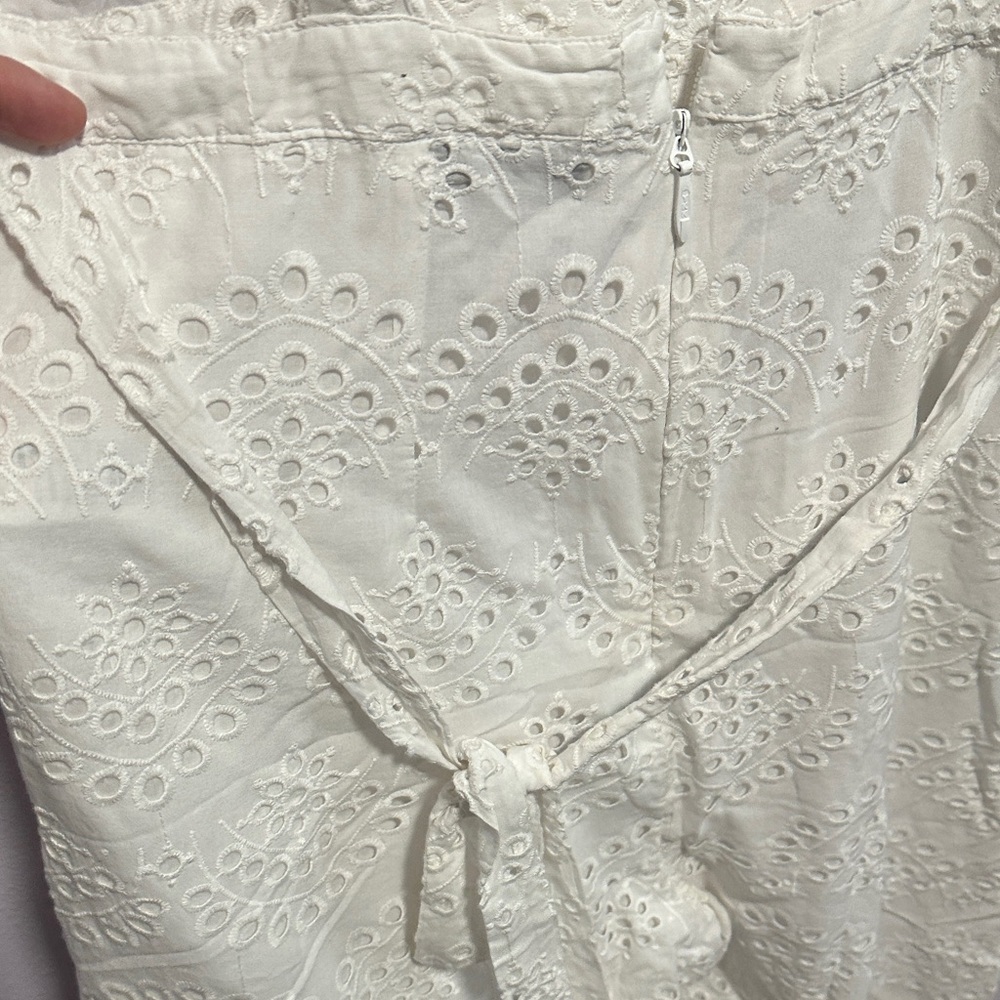 Topshop White Eyelet Jumpsuit - Picture 16 of 16